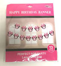 MINNIE MOUSE - HAPPY BIRTHDAY BANNER
