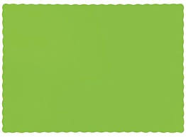 Kiwi Green Paper Placemats