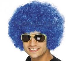 Blue Afro Wig