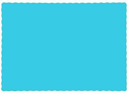 Caribbean Blue Paper Placemats