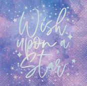 Purple Galaxy Beverage Napkins