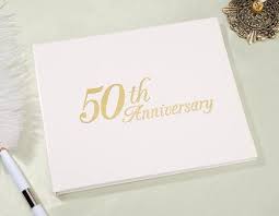 50TH ANNIVERSAY GOLD GUEST BOOK