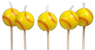 Fastpitch Softball Party Candles