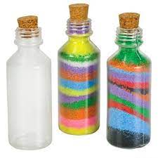 SAND ART 4" PLASTIC BOTTLES