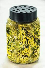 Gold Confetti Crumb Jar