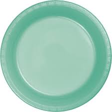 Cool Mint 10 1/2" Paper Plates