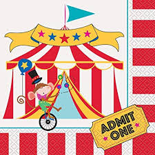 Circus Party Luncheon Napkins