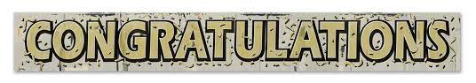 Congratulations Metallic Fringe Banner