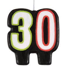 Birthday Cheer Candle - 30