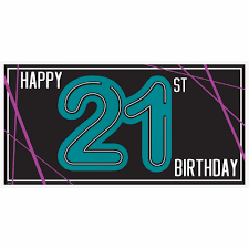 21st Birthday Banner