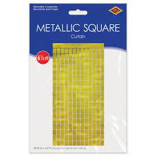 GOLD METALLIC SQUARE CURTAIN