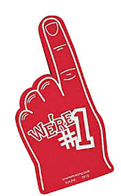 We're #1 Red Foam Finger