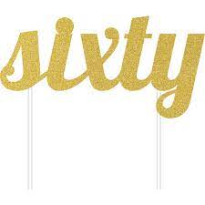 CAKE TOPPER - SIXTY