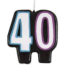 Birthday Cheer Candle - 40