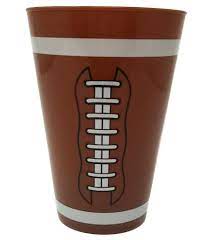 Plastic 18oz. Football Cup