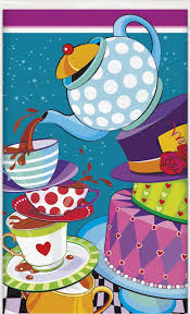 Mad Hatter Party Tablecover