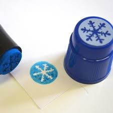 Blue Snowflake 2oz. Ink Marker