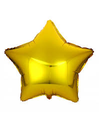 MYLAR BALLOON GOLD 18", 3 STYLES