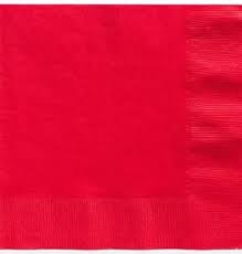 Apple Red Beverage Napkin - 100ct.