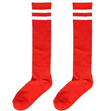 Red Knee High Socks