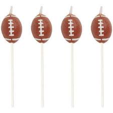 Football Cake Pick Candles