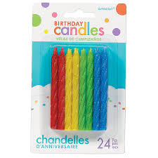Primary Glitter Candles