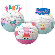 PEPPA PIG PAPER LANTERNS 3PCS