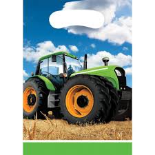 Tractor Time Party Loot Bags