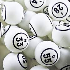 Double Numbered White Bingo Balls Set