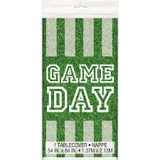 Game Day Football Plastic Tablecover