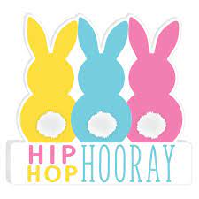 HIP HOP HOORAY WOODEN TABLE SIGN