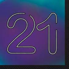 21st Birthday Luncheon Napkins