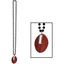 Beaded Necklace w/Football