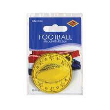 Football Medal w/Ribbon