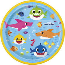 Baby Shark 7" Paper Plates