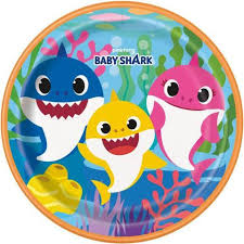Baby Shark 9" Paper Plates