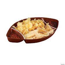 Mini Plastic Football Snack Trays