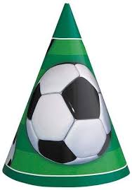 3D Soccer Ball Party Hats