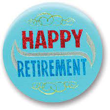 HAPPY RETIREMENT BUTTON