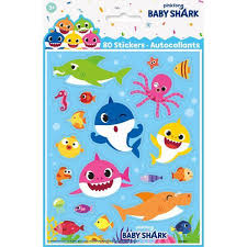Baby Shark Sticker Sheets