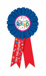 OFFICIALLY RETIRED AWARD RIBBON