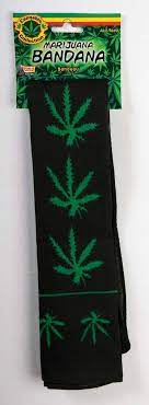 MARIJUANA GREEN LEAF BANDANA