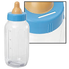 Blue Baby Bottle Bank