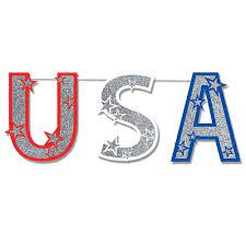 Glitter U.S.A. Banner