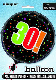 Birthday Cheer 18" Mylar Foil Balloon - 30