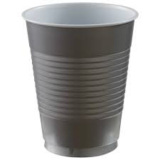 PLASTIC CUPS - SILVER 18 OZ 50PCS/PKG