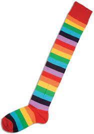 MULTICOLOR CLOWN SOCKS