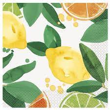 Citrus Fruit Luncheon Napkins