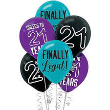 12" 21ST BIRTHDAY LATEX