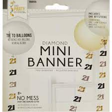 DIAMOND MINI BANNER FOR BALLOON